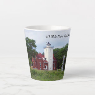 40 Mile Point Lighthouse Latte Mok
