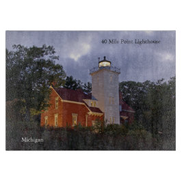 40 Mile Point Lighthouse op het snijplank bij sche