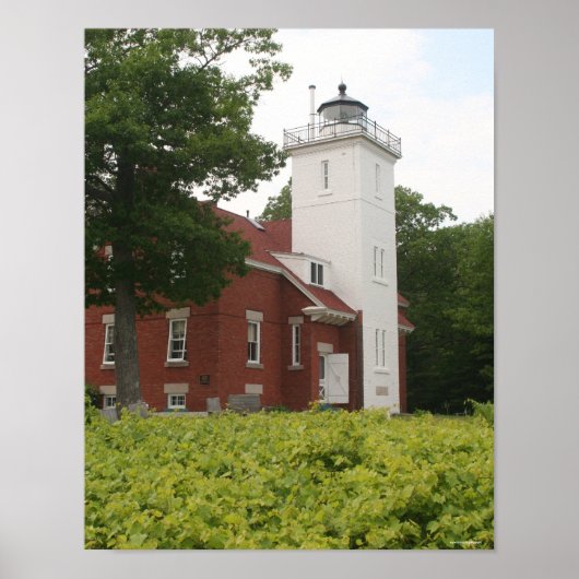 40 Mile Point Lighthouse Poster (Voorkant)