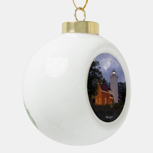40 Mile Point Lighthouse schemk ornament (Links)