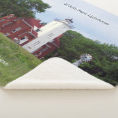 40 Mile Point Lighthouse sherpa blanket Sherpa Deken (3/4)