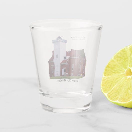 40 Mile Point Lighthouse shot glas (Achterkant)