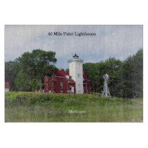 40 Mile Point Lighthouse snijplank