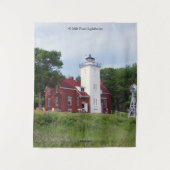 40 Mile Point Lighthouse tapestry Wandkleed (Voorkant)