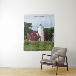40 Mile Point Lighthouse wandtapijt Wandkleed
