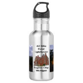 40 Mile Point Lighthouse waterfles Waterfles (Voorkant)