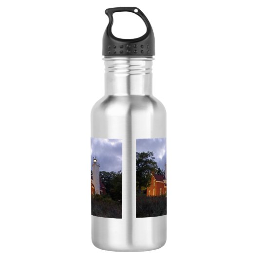 40 Mile Point Lighthouse waterfles Waterfles (Achterkant)