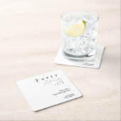 40 minimale 40ste verjaardag kartonnen onderzetters (Insitu)