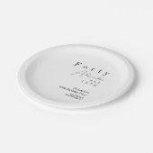 40 minimale 40ste verjaardag papieren bordje (Gekanteld)