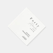 40 minimale 40ste verjaardag servet (Hoek)