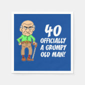 40 Officieel Een Grumpy Old Man servetten (Voorkant)
