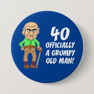40 Officieel een valse Button van oud Man