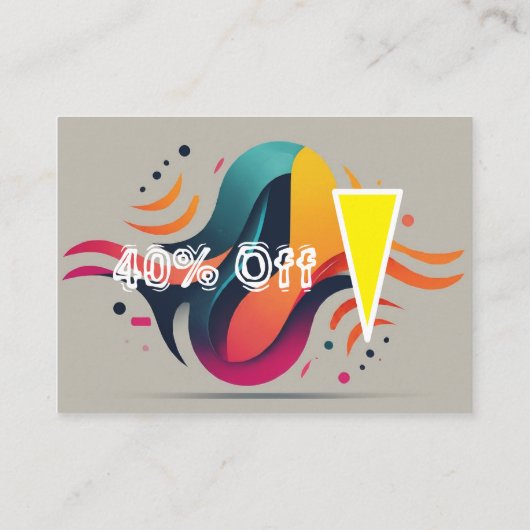 40% ongelooflijke besparingen! kortingskaartje (Achterkant)
