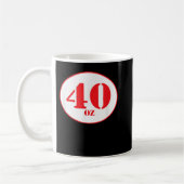 40 oz bier shirt koffiemok (Links)