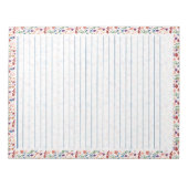 40-pagina Blocnote Colorful Floral Pattern-ontwerp (Voorkant)