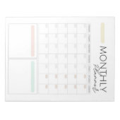 40 pagina's Maandelijkse herinneringsnotities Doel Notitieblok (Voorkant)