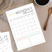 40 pagina's Maandelijkse herinneringsnotities Doel Notitieblok