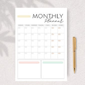 40 pagina's Maandelijkse herinneringsnotities Doel Notitieblok