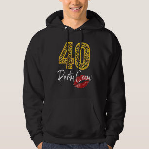 40-partijenbemanningen Drink bier 40e jaar Happy B Hoodie