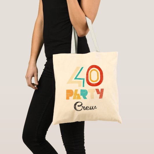 40 partijpersoneel - 40e verjaardag 40-jarige Vint Tote Bag (Voorkant (product))