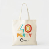 40 partijpersoneel - 40e verjaardag 40-jarige Vint Tote Bag (Voorkant)