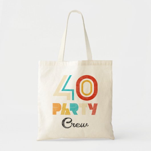 40 partijpersoneel - 40e verjaardag 40-jarige Vint Tote Bag (Voorkant)