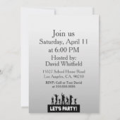 40 persoonlijke foto van Birthday Party draaien Kaart (Achterkant)