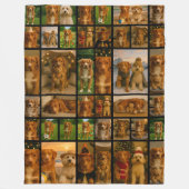 40 Photo Collage Template Personalized Custom Made Fleece Deken (Voorkant)