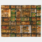 40 Photo Collage Template Personalized Custom Made Fleece Deken (Voorkant (Horizontaal))