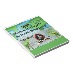 40 Pirate Birthday Snoep Bar Wrapper Party Favor Notitieblok