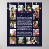 40 redenen waarom ik van je hou, het karton lichte poster (Voorkant)