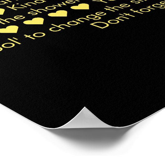 40 redenen waarom we van je houden 40e verjaardag  poster (Hoek)