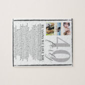 40 redenen waarom we van je houden cadeau legpuzzel (Horizontaal)