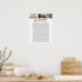 40 redenen waarom we van je houden FOTO poster (Keuken)