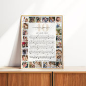 40 redenen waarom we van je houden Fotocollage Kee Perfect Poster