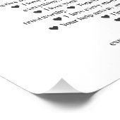 40 redenen waarom we van je houden Gift Art Poster (Hoek)