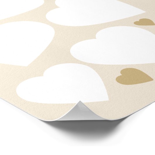 40 redenen waarom we van je houden Harten Gift Ver Poster (Hoek)