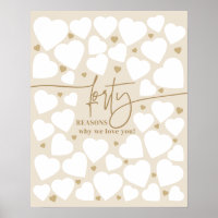 40 redenen waarom we van je houden Harten Gift Ver