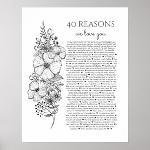 40 redenen waarom we van je tattoo-cadeau houden poster