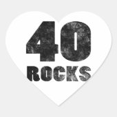 40 Rocks Hart Sticker (Voorkant)