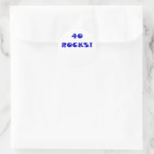 40 Rocks Ronde Sticker (Tas)