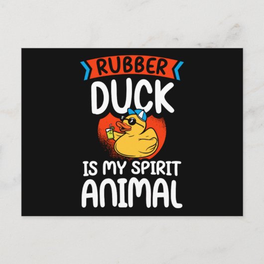 40.Rubbereend voor eenden Aankondigingskaart (Voorkant)