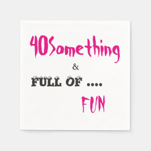 40 Something Celebration Party Papieren servetten