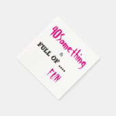 40 Something Celebration Party Papieren servetten (Hoek)