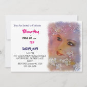 40 Something & Full of Fun Mooie Uitnodiging (Voorkant)