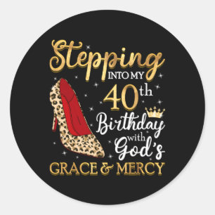 40 stappen in mijn 40e ronde sticker