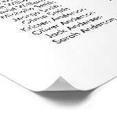 40 Tafels groot Vind uw zitplaatskaart Poster (Hoek)