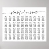 40 Tafels groot Vind uw zitplaatskaart Poster (Voorkant)
