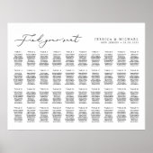 40 Tafels groot Vind uw zitplaatskaart Poster (Voorkant)