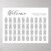 40 Tafels Groot Welkom Zitplaats Chart Plan Poster (Voorkant)